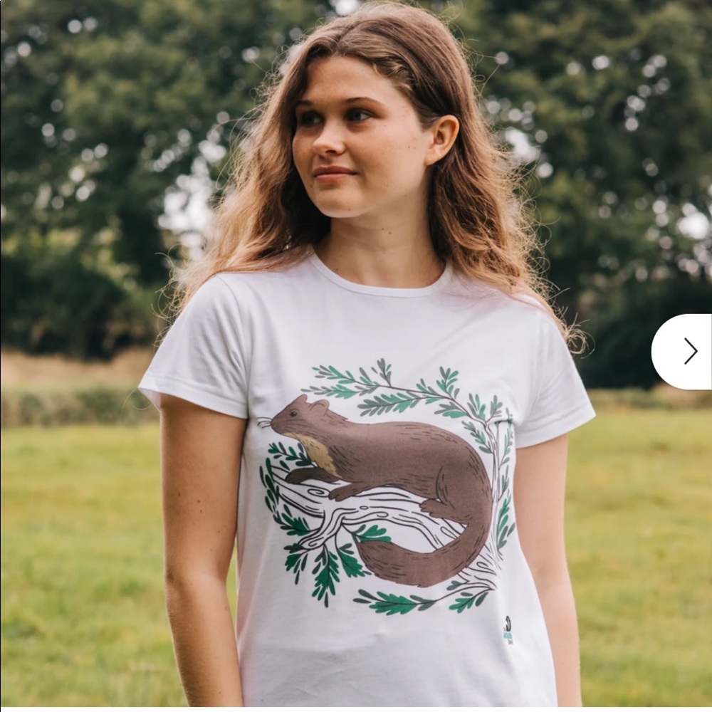 British Wildlife Trusts pine marten t-shirt: